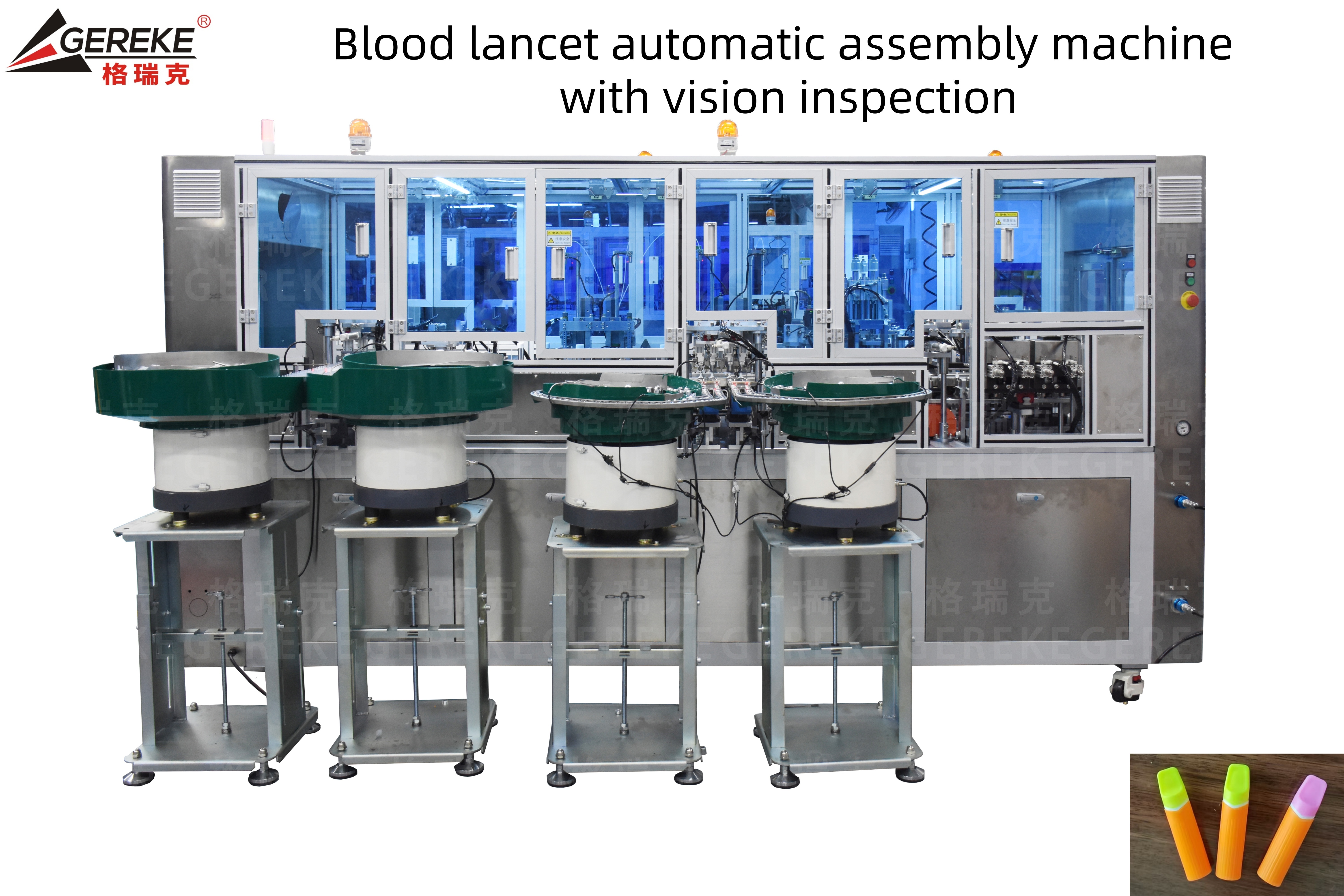 Blood Lancet Assembly Machine With Vision Inspection