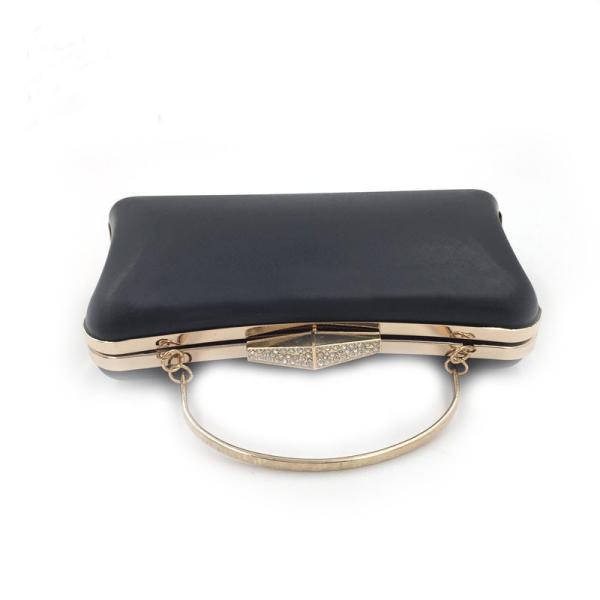 Handbag hardware wholesale gold rectangle purse plastic box metal frame