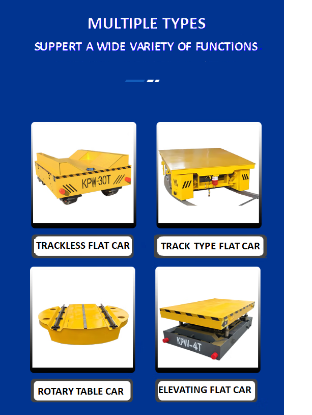 200 KG Electric Flat Car with Wireless Remote Control and 360 Degrees Rotating for Industrial Use
