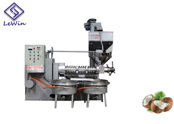 380V Industrial Oil Press Machine , Coconut Oil Extraction Machine High Efficiency