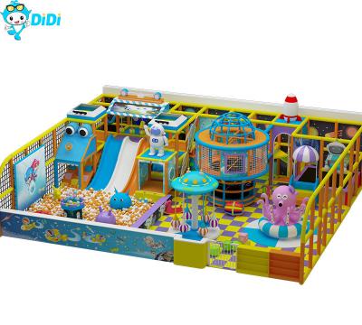 Residential  Space Themed Kids Indoor Soft Play Center With Slide Ocean Balls