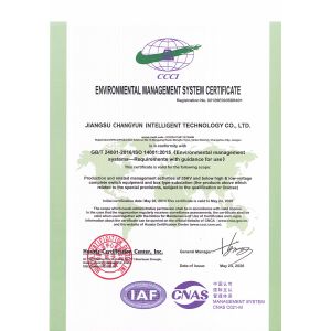 Jiangsu Changyun Intelligent Technology Co., Ltd Certifications