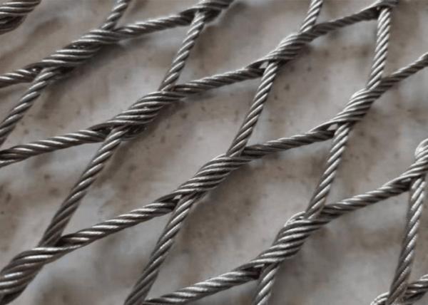 Ferrule Stainless Steel Cable Mesh Railing Interwoven 2.0m SS304 For Animal Enclosure