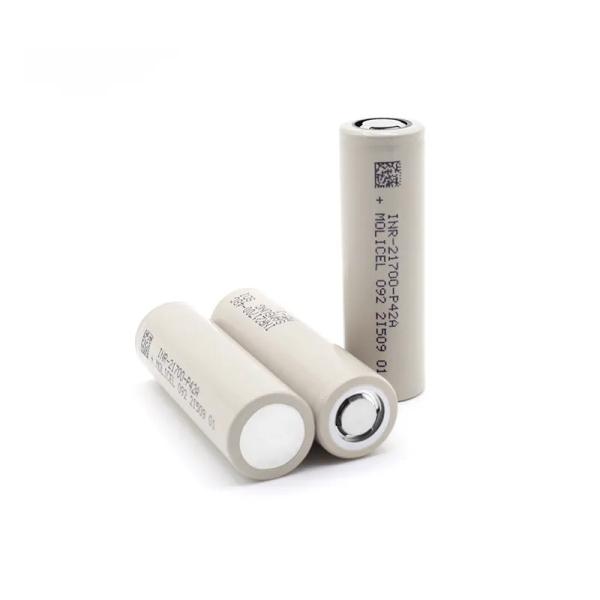 Molicel 3.6V 21700 P42A 4200mAh Support -40 Degree Celsius Low Temperature Discharge