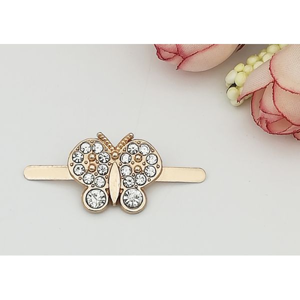 Butterfly Zinc Alloy Buckle Shoe DIY Handmade Pendant Abrasion Resistant