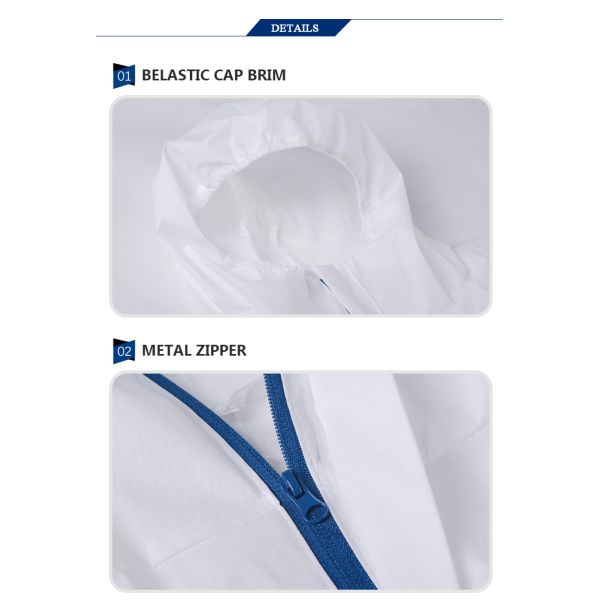 Disposable Medical Virus Protective Clothing Sms Non Woven Isolation Suit For Hospital