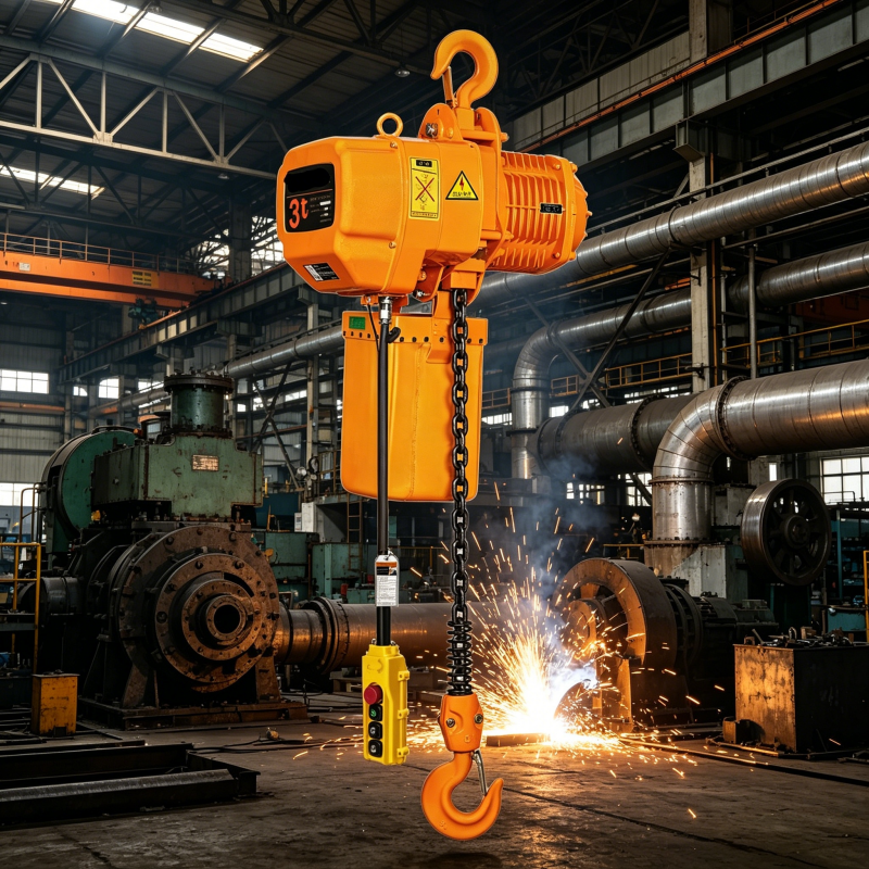 HHBB Chain Block Hoist Customized Electric Hoist With Trolley