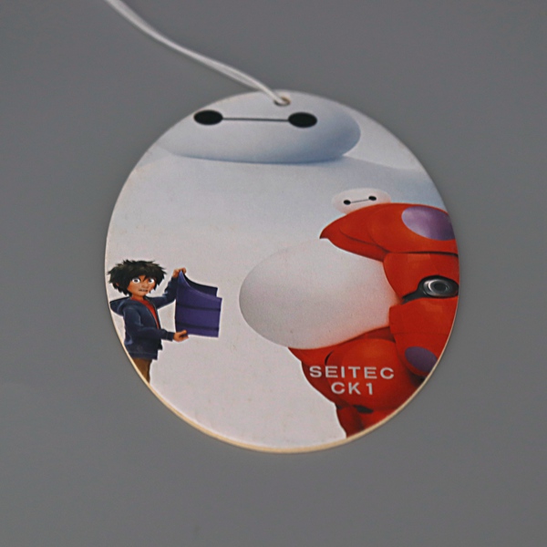 Red Oval Cute Custom Hanging Paper Car Air Freshener
