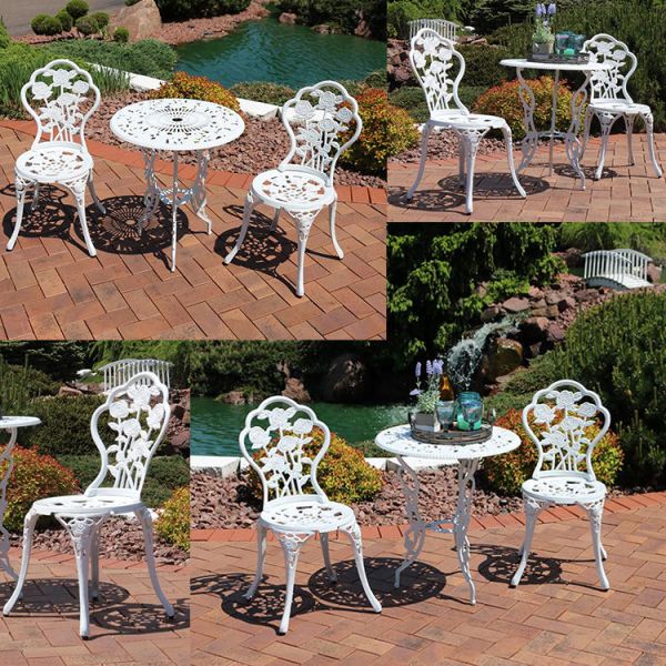 3 pièces de plateau en aluminium coulé, étanche à l'eau