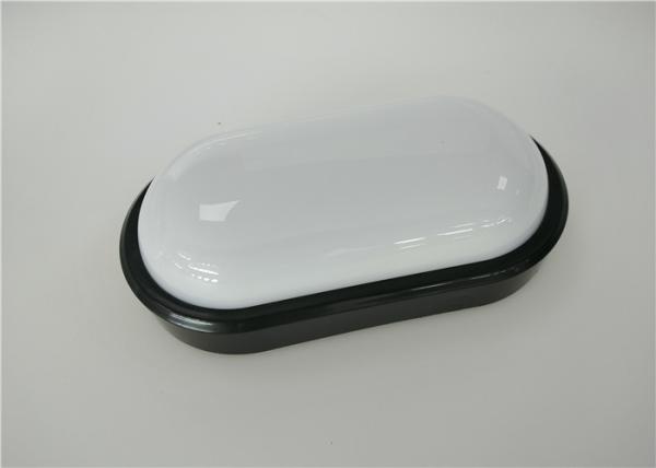 Ova LED Bulkhead Lamp With Pir Black / White Case 15W IP65 High Impact Resistance