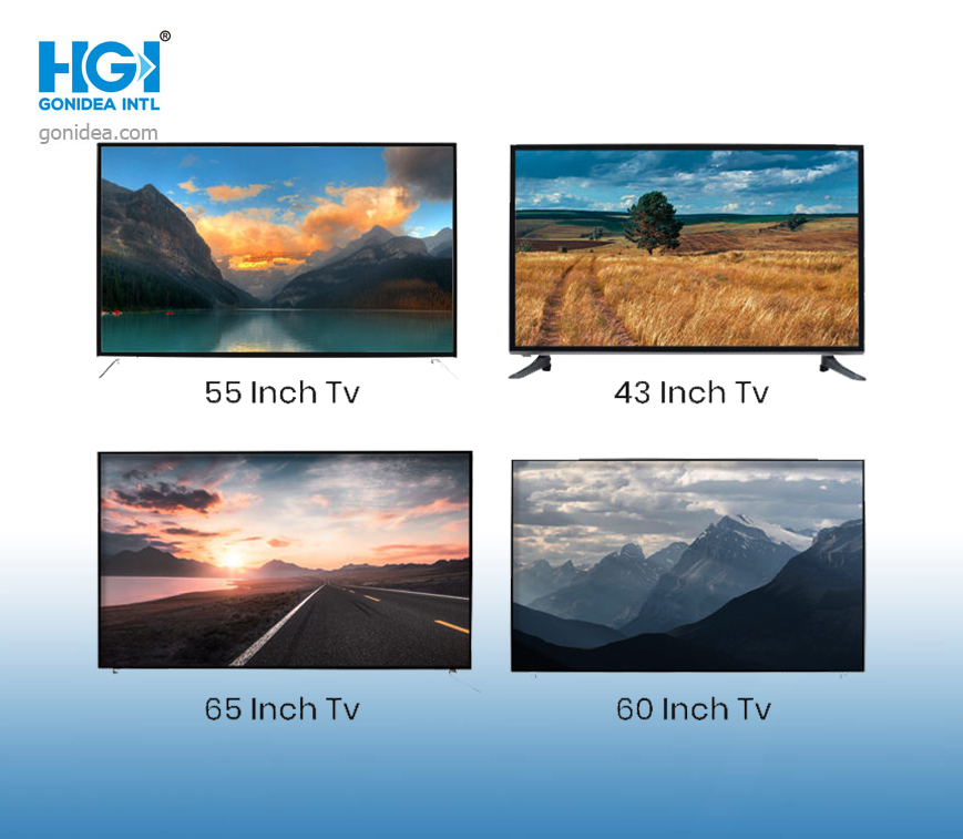 СИД LCD 50 экран телевидений полным 1080P HD дюйма умным закаленный цветом
