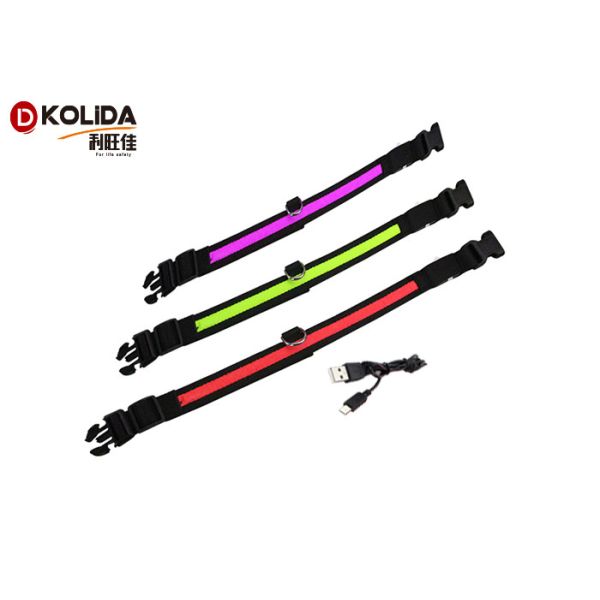 Fashion Light Up Flashing Collars Safety Light Dog Collar 12-24 Inch