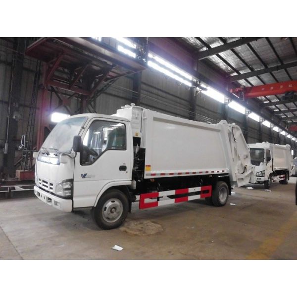 120hp soutiennent le camion à ordures de chargeur, camion de déchets de