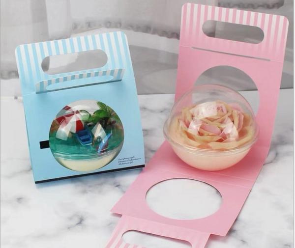 Stocked Disposable Clear Round Bowls for Salad Poke Bowls with Lid Card Carrier Customize Logo