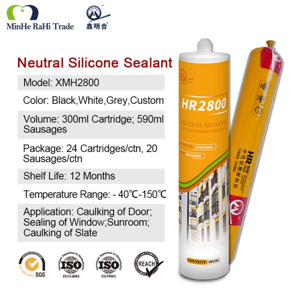 Structural Adhesive MH2800 Low Modulus Mildew Resistant Silicone Sealant for Kitchen Sink and Bath