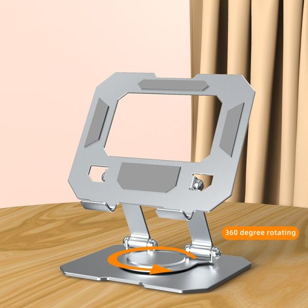 Item Type Tablet PC Stands 360 Degree Rotating Foldable Universal Laptop Cell Phone Desk Stand Metal Steel Tablet Holder