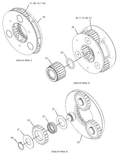 Краулер 330GC TQ Финальный диск 378-9568 378-9567 3789568 3789567