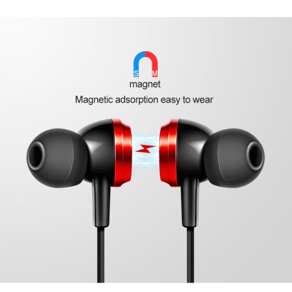 Oval Shape V5.1 Wireless Stereo Earphone 15m Sports Neckband Headphones