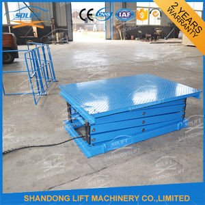 Materials Lifting Warehouse Hydraulic Cargo Scissor Lift 1.6 ton 3.8m