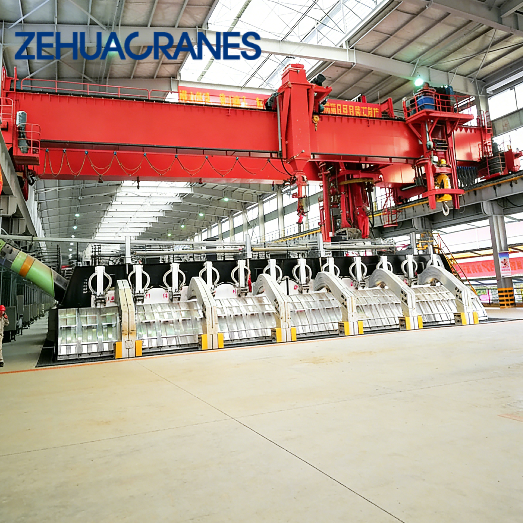 Multi-Function Electrolytic Aluminum Double Girder Electric Overhead Crane 5 Ton Anode Cathode Handling Anti-Corrosion Design