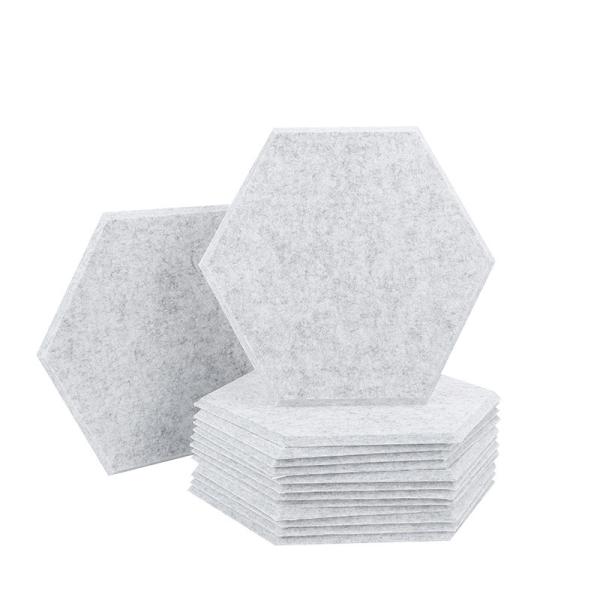 Self Adhesive Soundproof Hexagon Polyester Fiber Acoustic Panel Acoustic Wall Panels