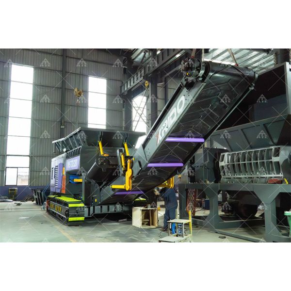 40 Tons Per Hour Crawler Mobile Shredder with Stainless Steel Components and CE ISO TUV Certification