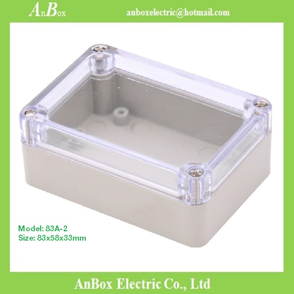 83*58*33mm waterproof electrical clear abs box with lid