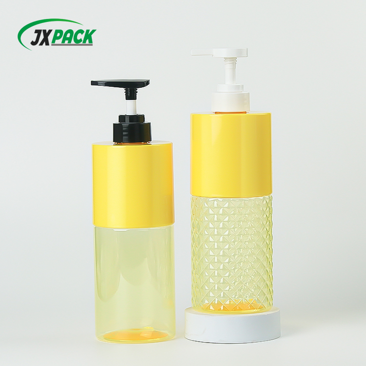 350ml & 550ml Refillable Shampoo Bottle PET Pump Bottle with 31mm Wide Neck and Detachable Pump