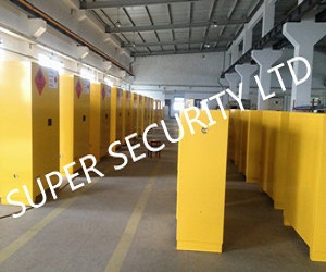 Red Paint Ink Chemical Storage Cabinet For Flammable Liquids 60 Gallon