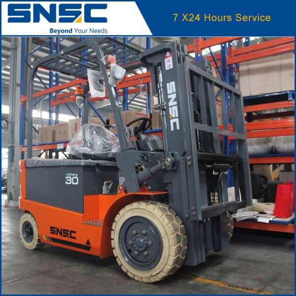 Snsc Lift Trucks 3 тонны электрический вилочный погрузчик с подъемной высотой 3000-7000 мм и двигателем переменного тока