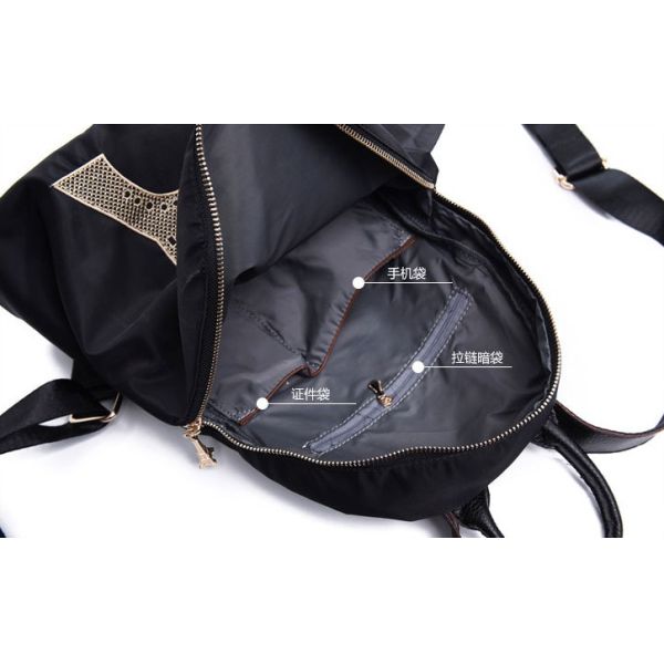 Eiffel Tower handbag new shoulder bag fashion in Europe and America Fan waterproof nylon backpack schoolbag tide female