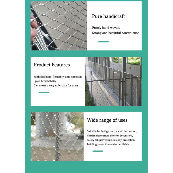 Facade Decorative Stainless Steel Mesh Architectural 304 AISI