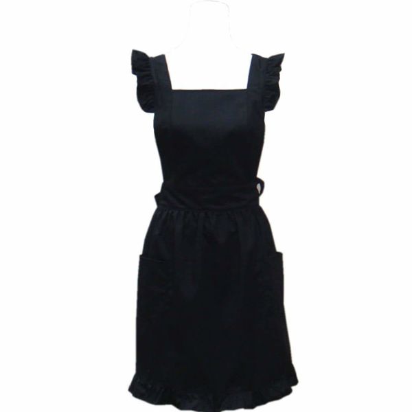 Cute Lovely Retro Kitchen Cooking Ruffles Apron for Women Girls Customized Color