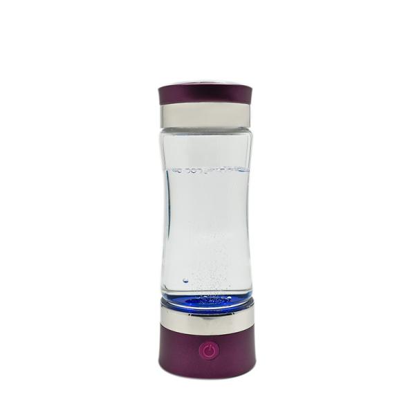 Glass Transparent Sport Hydrogen Ionized Water Bottle 1 Year Warranty FDA Approved