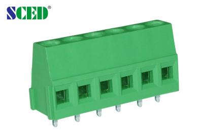 bloco terminal do PWB de 5.0mm 300V 10A com a entrada do fio do ângulo direito, 2 Pólos - 24 Pólos