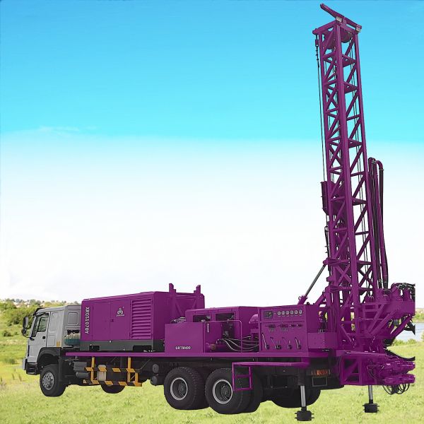 Hydraulic Water Well Drilling Rig Geothermal Drilling Equipment Truck Mounted   Water Drilling Rig Machine