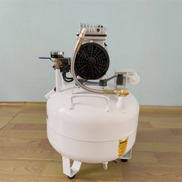 Compresor de aire médico de 550W personalizado Bombilla de aire libre de aceite Compresor de aire médico para 1 silla dental