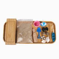 Zen Garden pour bureau, Kit de jardin Zen japonais avec sphère de timbre de sable et accessoires essentiels, Mini Zen Sandbox Kit de décoration de bureau