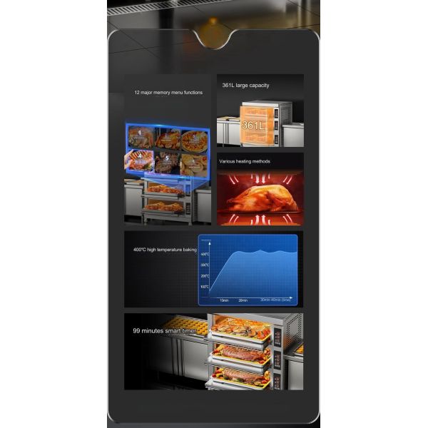 250 KG Professional Baking Ovens Small Size Gas and Electric Deck Pizza Oven for Bakery