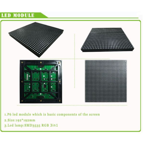 Доски знака большого экрана стена электронной видео- рекламируя на открытом воздухе дисплей СИД п6