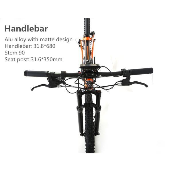 Bafang Motor Alloy Frame Mountain Bike Electric 48V 10A Battery 350W-750W