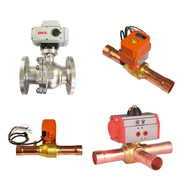 DN4  DN200 Área de temperatura da válvula de esferas elétrica de refrigeração -40°C +80°C