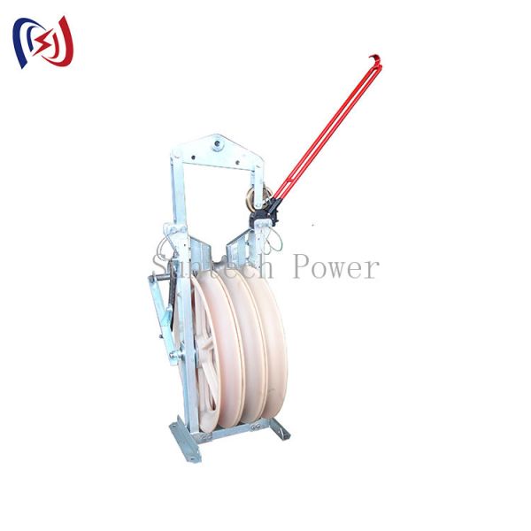 Galvanized Conductor Stringing Blocks Large Diameter For Construction