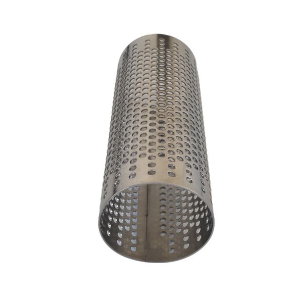 1-5mm Hole Size Perforated Round Steel Tubing 304 Stainless Flange Corrosion Resistance