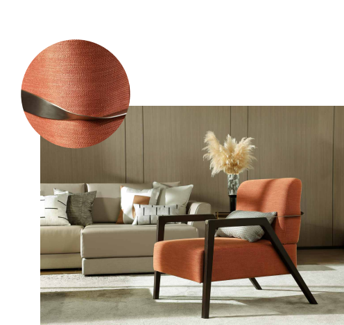 Espuma de la alta densidad de la silla del ocio del hotel de la base de madera sólida del roble del marco de los SS