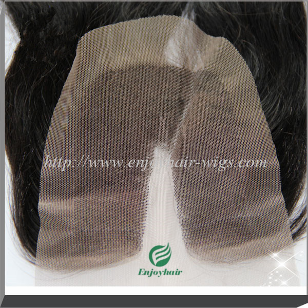 U-part Lace top closure 4''x4''malaysian virgin hair natural color 10''-24''L straighthair