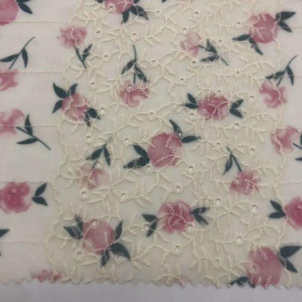 Garment Various Weight Embroidery Cotton Fabric M04-LK008