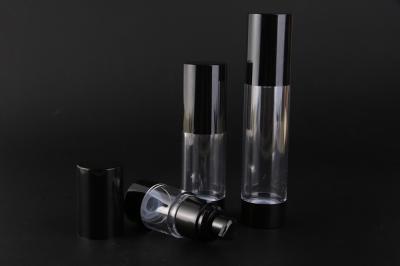 UKMS16 15ml-30ml-50ml 50ml privé d'air de haute qualité EN TANT QUE bouteille cosmétique, bouteilles privées d'air noires