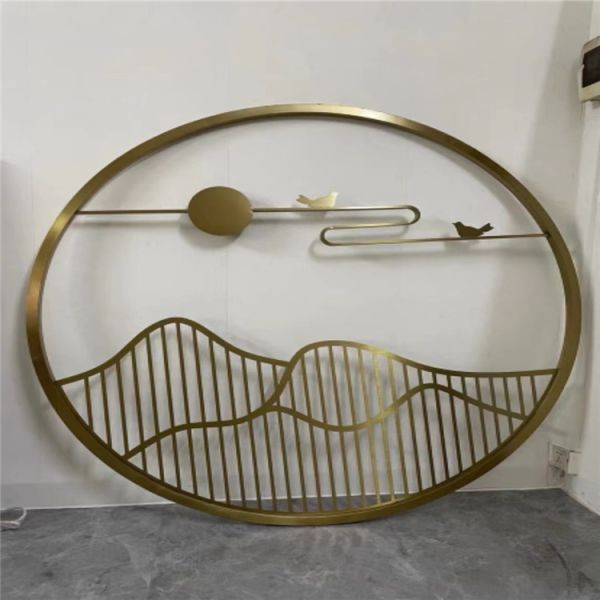 Decorative Stainless Steel Room Partition Minimalist Design For Space Organization