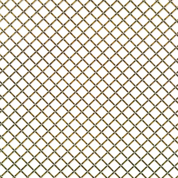 Square Hole Crimped Decorative Woven Wire Mesh For Cabinets